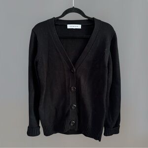 Large Contemporaine Black cardigan